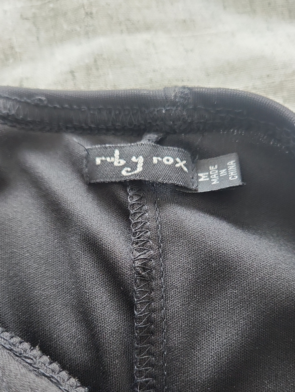Ruby Rox Vintage 90s Y2k Black Ruched High Low Cocktail Dress Small - Picture 9 of 9